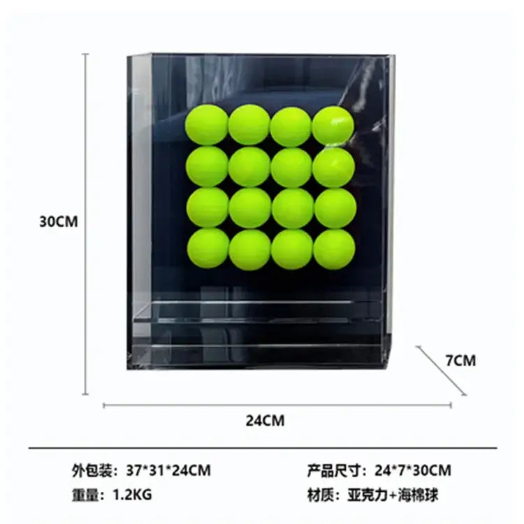 Geometric abstract acrylic ball ornament living room display box