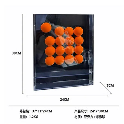 Geometric abstract acrylic ball ornament living room display box