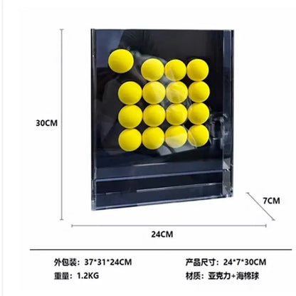 Geometric abstract acrylic ball ornament living room display box