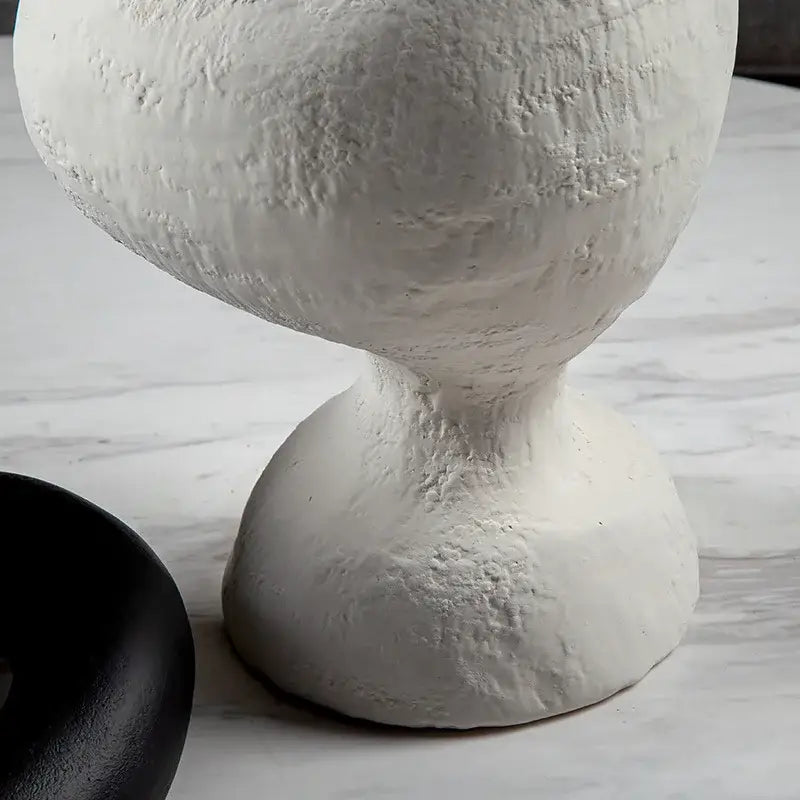 Geometric abstract ceramic vase living room sculptural decor