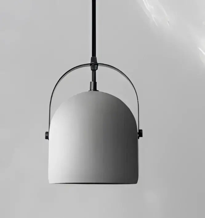 Geometric amber & cream glass pendant light for dining room