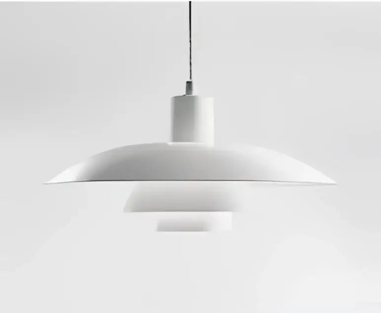 Geometric amber & cream glass pendant light for dining room