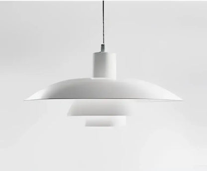Geometric amber & cream glass pendant light for dining room