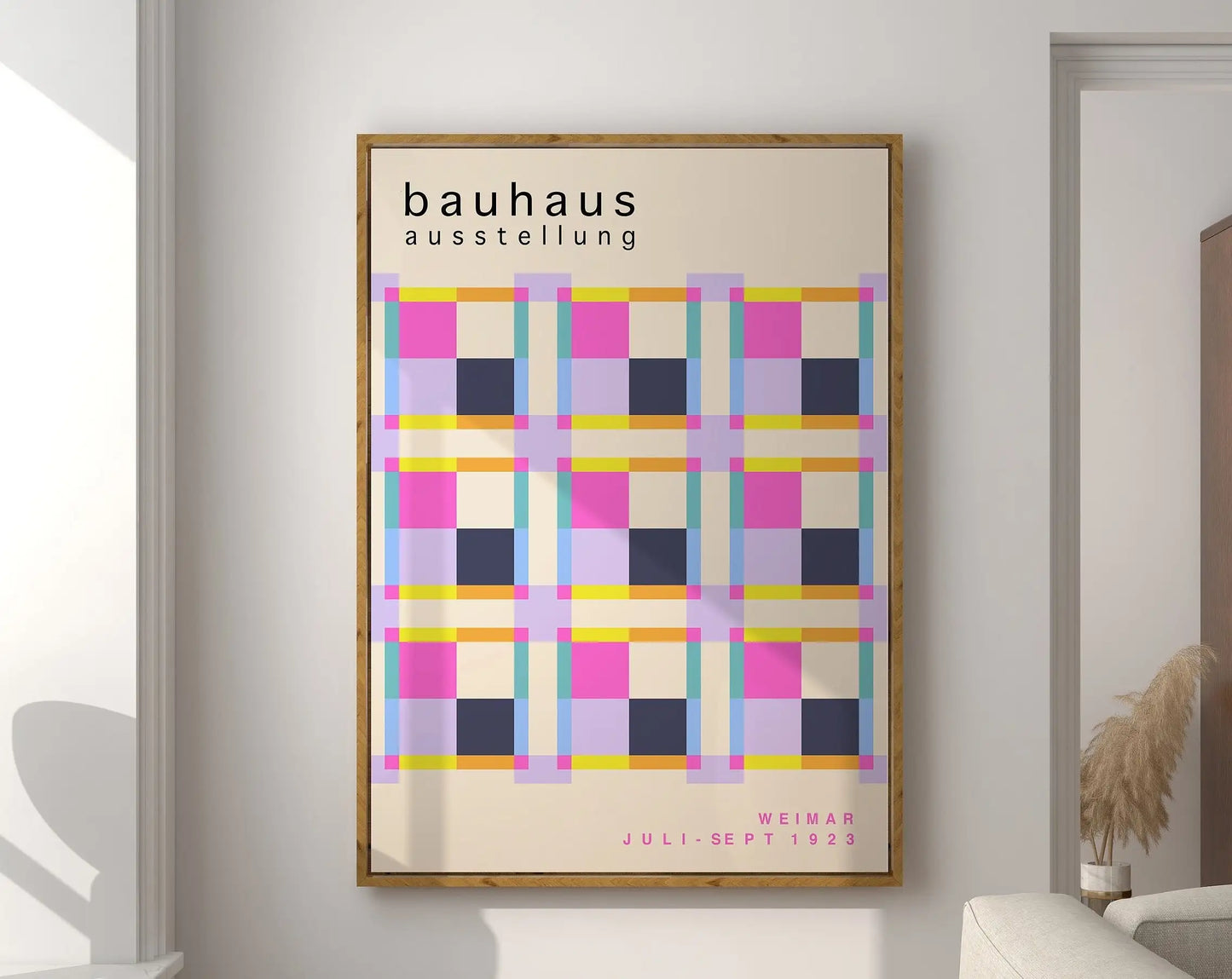 DecorBites™ Geometric Bauhaus Canvas Poster - Modern Home Decor