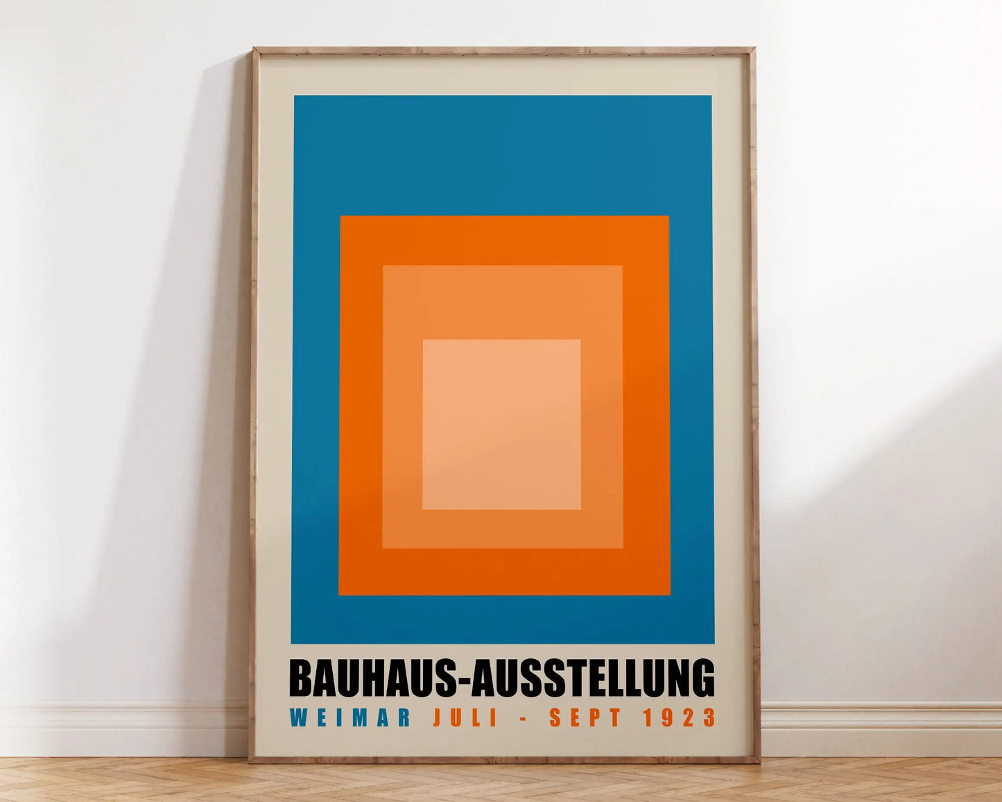 DecorBites™ Geometric Bauhaus Canvas Poster - Modern Mid-Century Wall Art