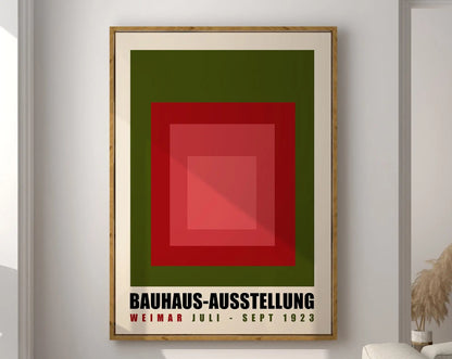 DecorBites™ Geometric Bauhaus Canvas Print - Retro Mid Century Decor