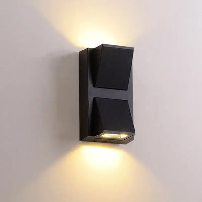 Geometric black led outdoor wall light bedroom decoration lamp