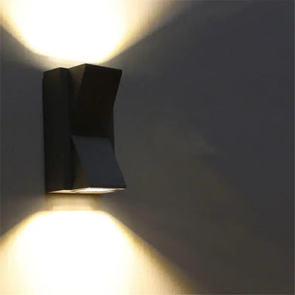 Geometric black led outdoor wall light bedroom decoration lamp