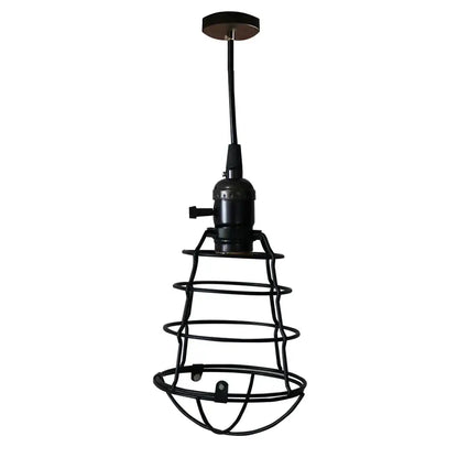 Geometric black metal chandelier kitchen wireframe pendant light