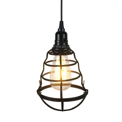 Geometric black metal chandelier kitchen wireframe pendant light