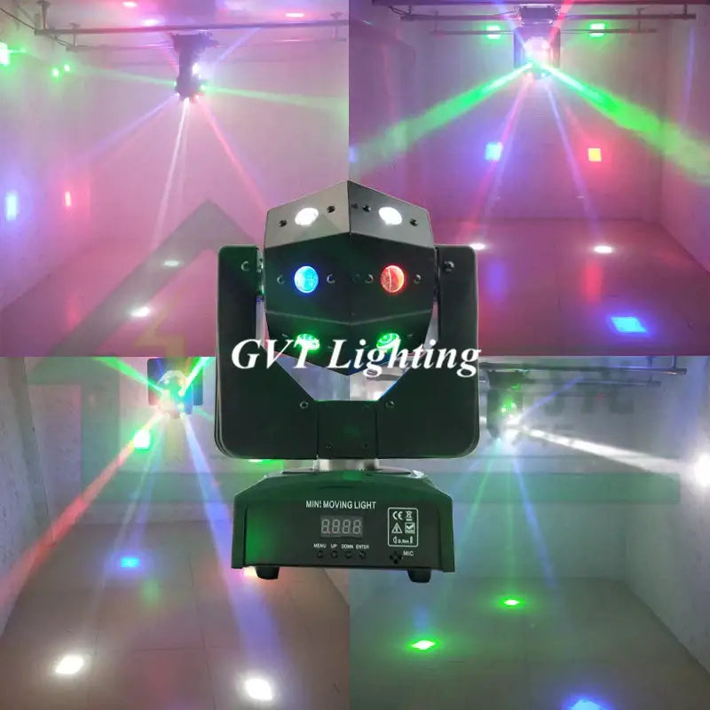 Geometric black moving head light beam strobe for party room
