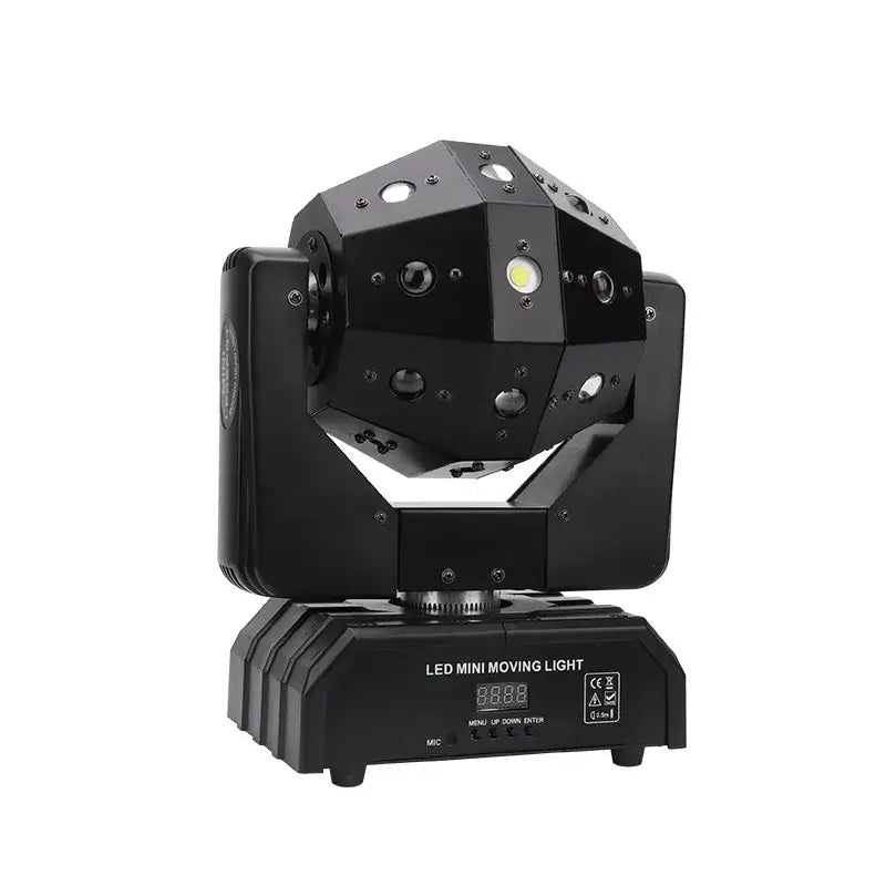 Geometric black moving head light beam strobe for party room