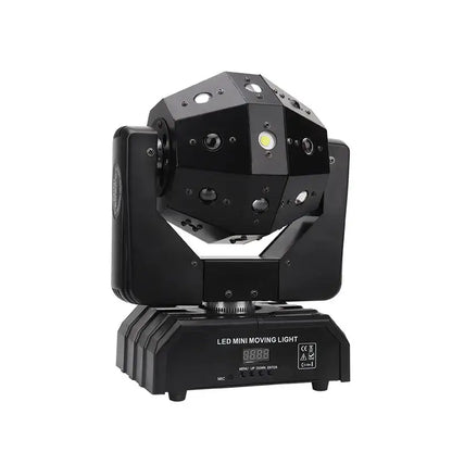 Geometric black moving head light beam strobe for party room