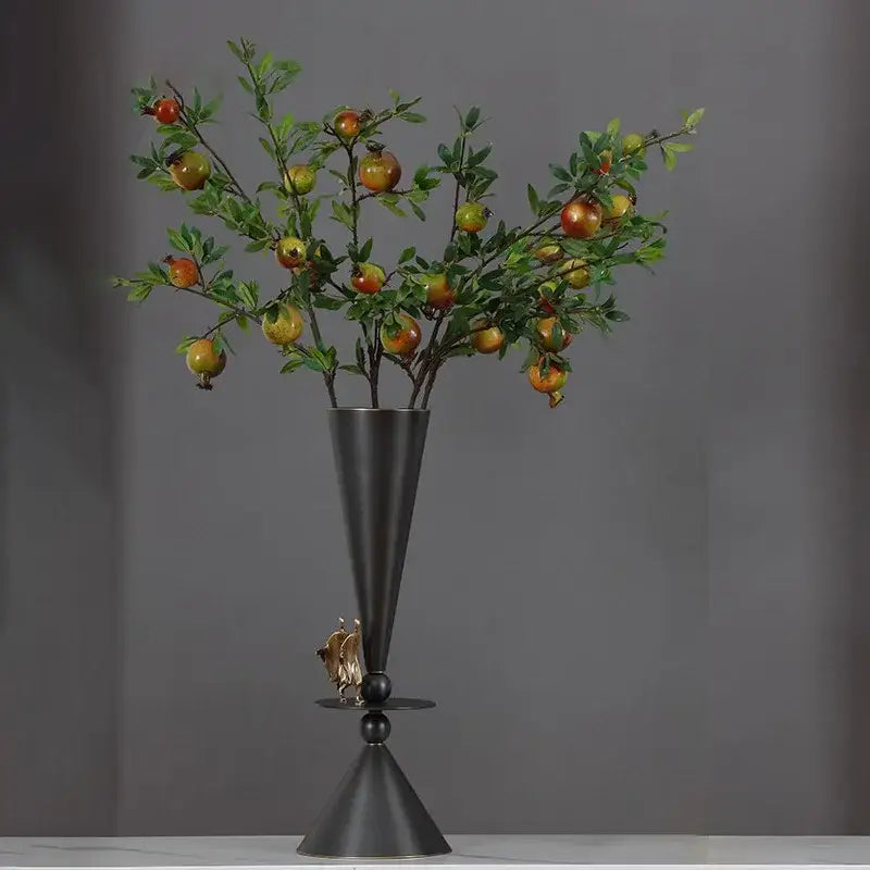 Geometric bronze black & gold cocktail glasses dining room figurines