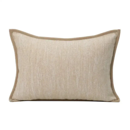 Geometric brown leather splicing throw pillow cover living room decor