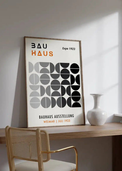 Bauhaus geometric canvas prints living room abstract wall art