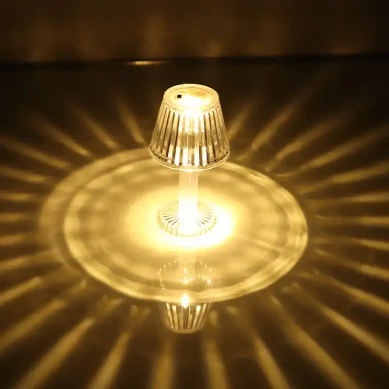 Geometric crystal diamond led night light for bedroom reading
