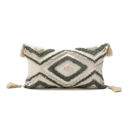 Geometric embroidery boho cushion cover living room throw pillow