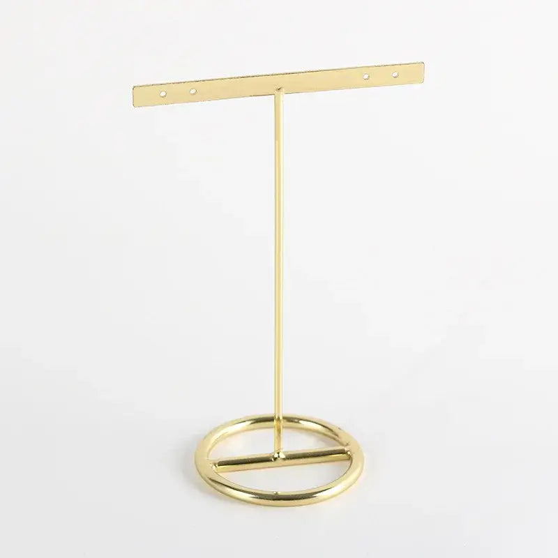Geometric gold jewelry display rack bedroom earring stand