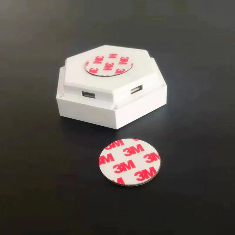 Geometric hexagon led wall lights bedroom bluetooth app control