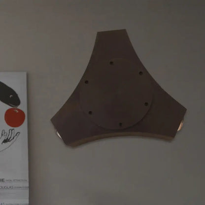 Geometric metallic shade bronze corridor wall sconce bedroom light