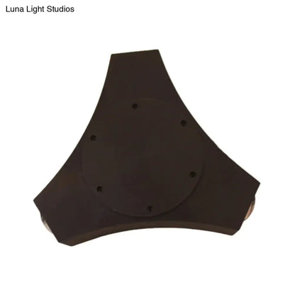Geometric metallic shade bronze corridor wall sconce bedroom light