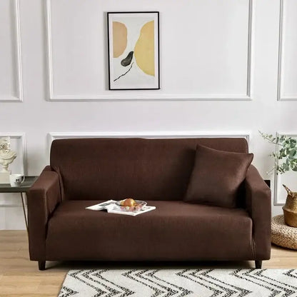 Geometric orange & gray colorful block sofa covers living room slipcover