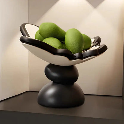 Geometric resin tray black & white butterfly bowl dining room storage