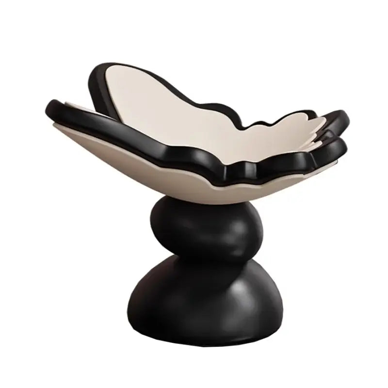 Geometric resin tray black & white butterfly bowl dining room storage