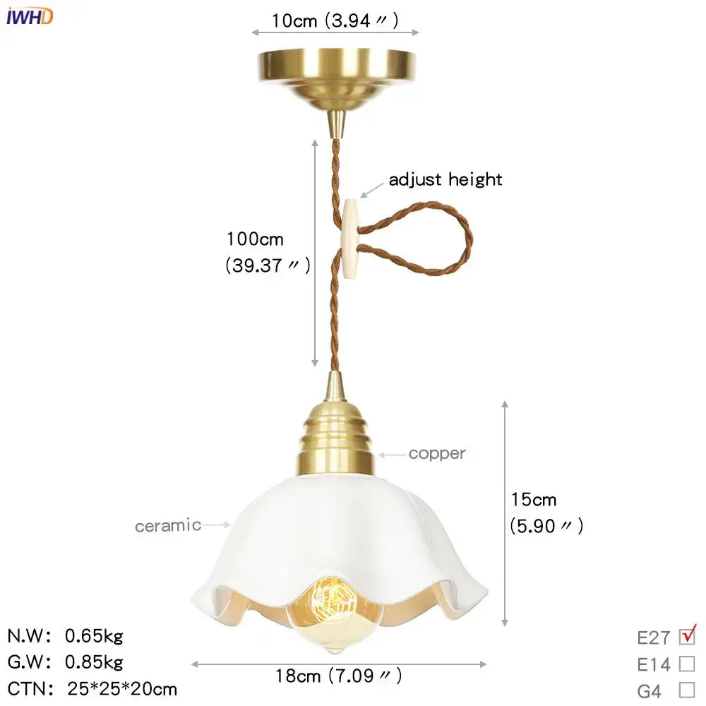 Geometric star glass copper led pendant light for kitchen