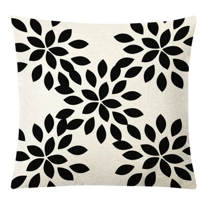 Geometric yellow linen pillow cover set living room autumnal decor