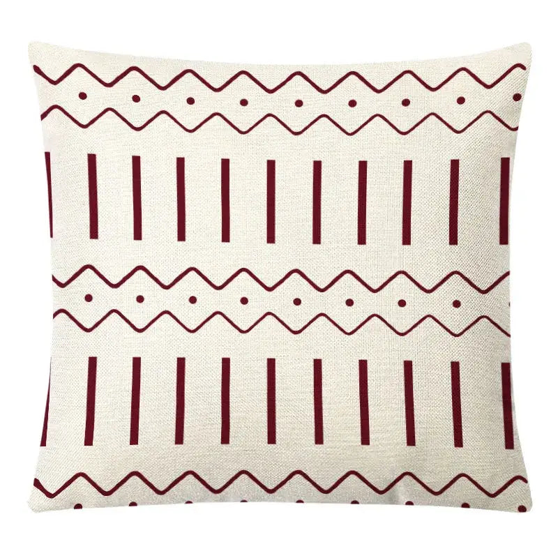Geometric yellow linen pillow cover set living room autumnal decor