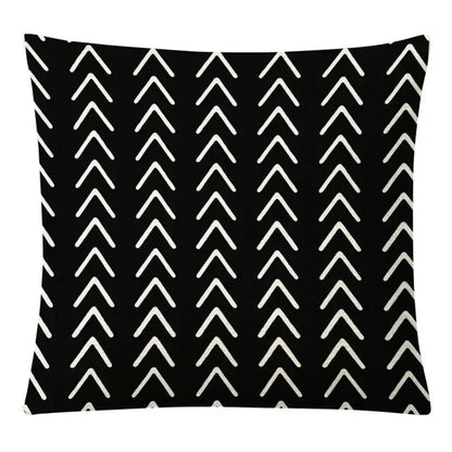 Geometric yellow linen pillow cover set living room autumnal decor