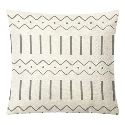 Geometric yellow linen pillow cover set living room autumnal decor