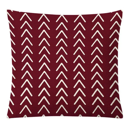 Geometric yellow linen pillow cover set living room autumnal decor