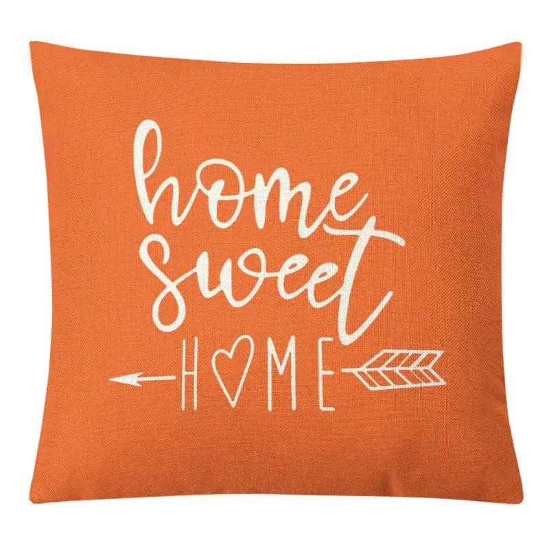 Geometric yellow linen pillow cover set living room autumnal decor