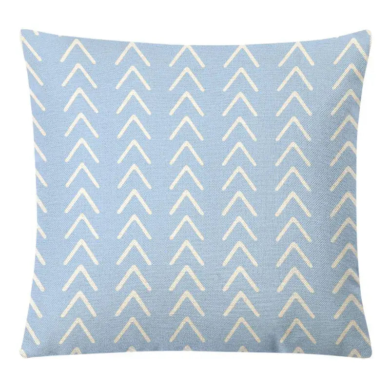 Geometric yellow linen pillow cover set living room autumnal decor