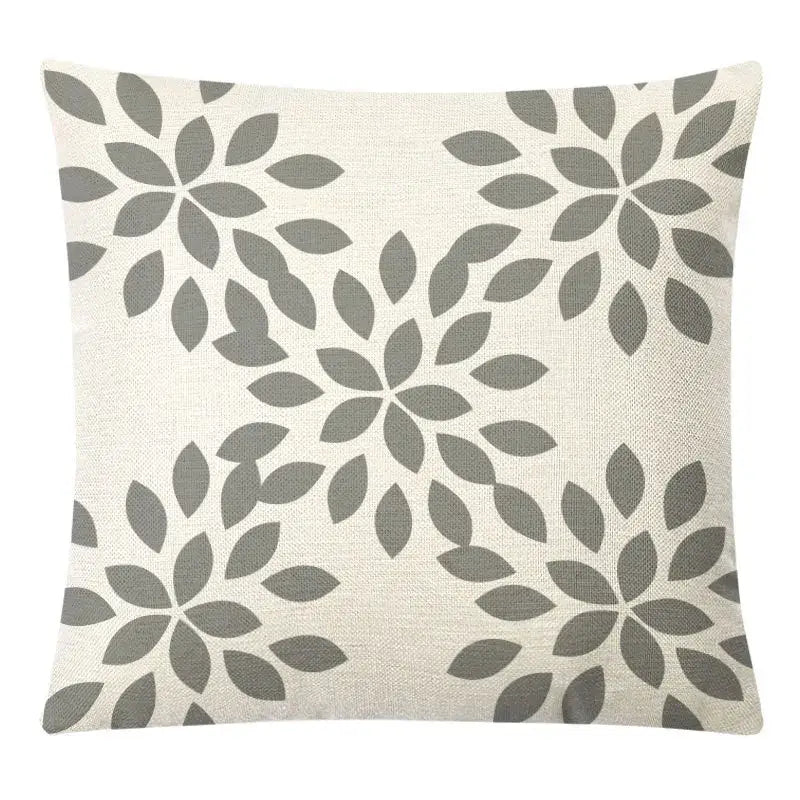 Geometric yellow linen pillow cover set living room autumnal decor