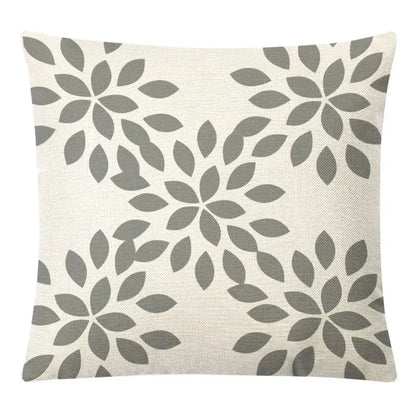 Geometric yellow linen pillow cover set living room autumnal decor