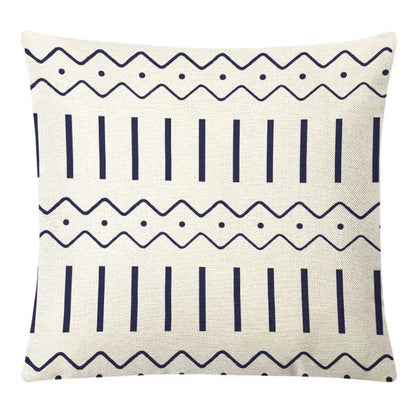 Geometric yellow linen pillow cover set living room autumnal decor