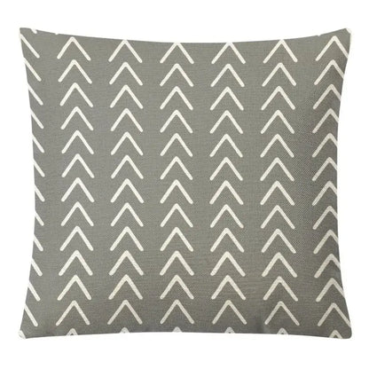 Geometric yellow linen pillow cover set living room autumnal decor