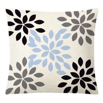 Geometric yellow linen pillow cover set living room autumnal decor