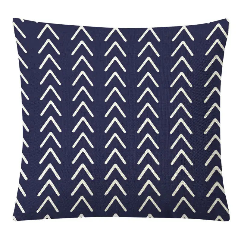 Geometric yellow linen pillow cover set living room autumnal decor