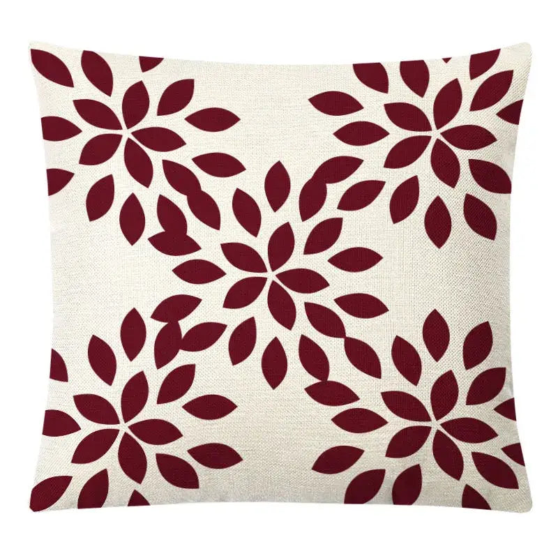 Geometric yellow linen pillow cover set living room autumnal decor