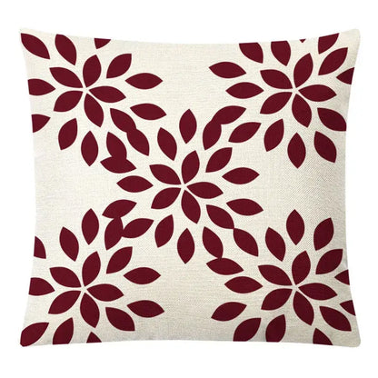 Geometric yellow linen pillow cover set living room autumnal decor