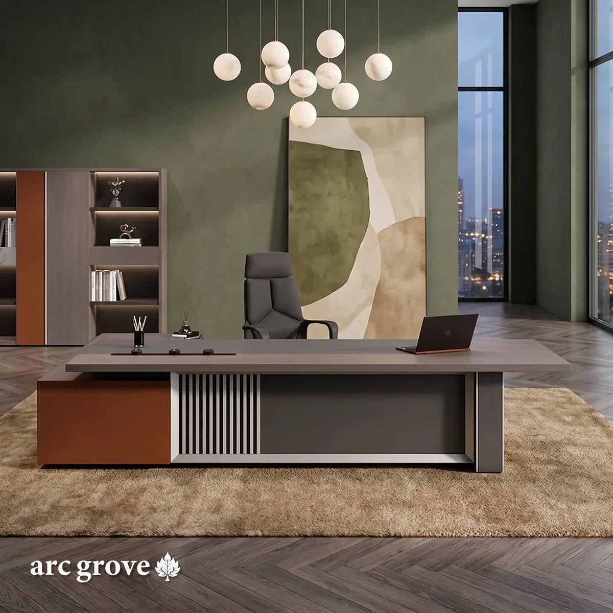 Gidley · Modern L-Shaped Executive Desk
