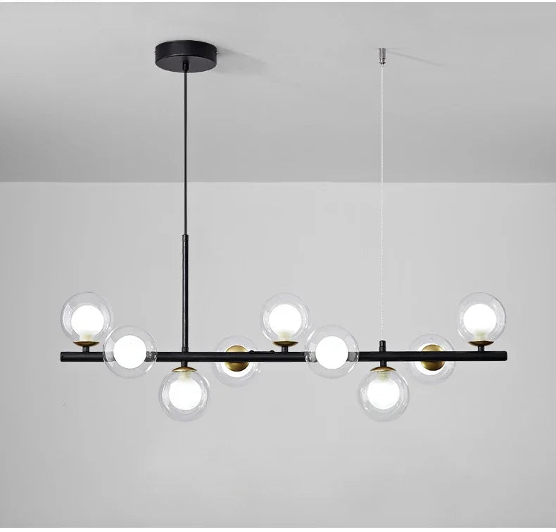 DecorBites™ Glass Ball Ceiling Chandelier for Dining Room