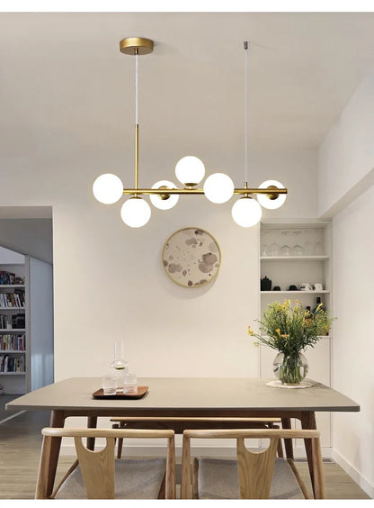 DecorBites™ Glass Ball Ceiling Chandelier for Dining Room
