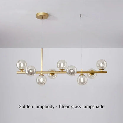 DecorBites™ Glass Ball Ceiling Chandelier for Home Decor