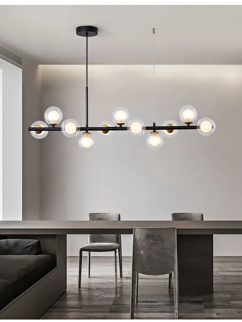 DecorBites™ Glass Ball Ceiling Chandelier for Home Decor